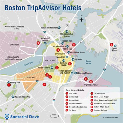 Downtown Boston Map Hotels - Coriss Cherilynn