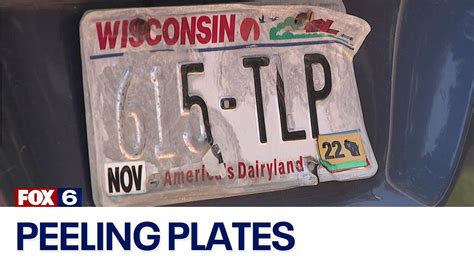 Peeling License Plates Wisconsin Works To Replace 3 Million FOX6