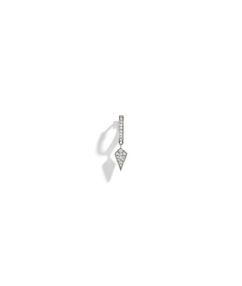 Boucle Doreille Statement Stairway Argent Diamants