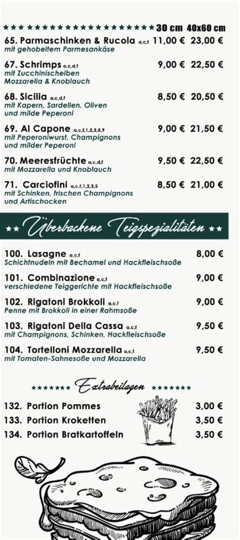 Speisekarte Von Ristorante La Perla Restaurant Pohlheim