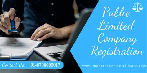 Public Limited Company Registration In India Import Export