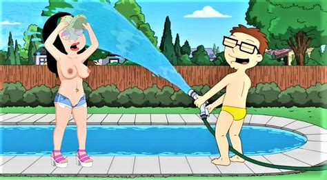 Hentai Busty American Dad Breasts Erect Nipples Glasses Hayley Smith