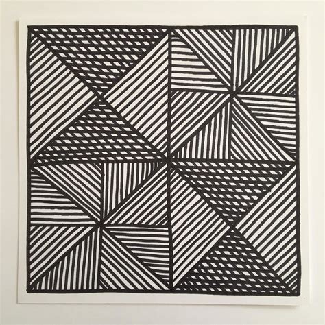 Perla Schippers On Instagram Easy Zendoodle Squares With Line