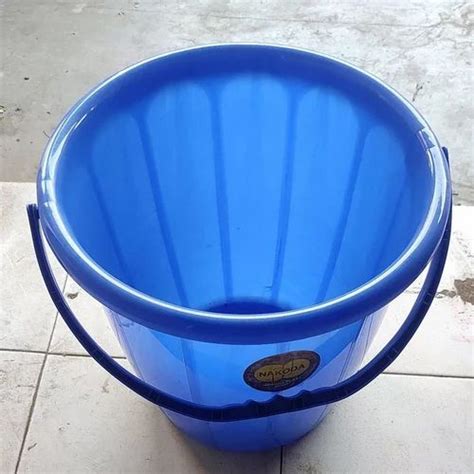 Blue Base Litre Nakoda Plastic Water Bucket For Bathroom Size