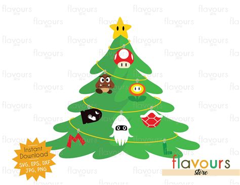 Christmas Tree Mario Bros Ornaments - Cuttable Design Files – FlavoursStore