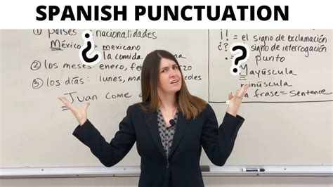 Spanish Punctuation Question Marks Exclamation Marks And