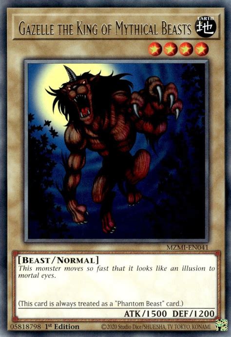 Mzmi En Gazelle The King Of Mythical Beasts Yu Gi Oh