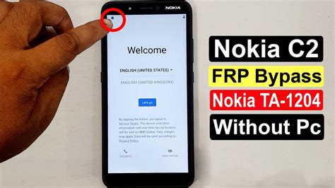 Nokia C2 Ta 1204 Frp Bypass Nokia C2 Google Account Bypass Frp Bypass