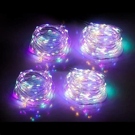 Mandiq 4 Pack Fairy Lights Battery Operated String Lights 10ft 30 LEDs