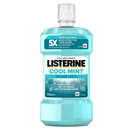 Cool Mint Mouthwash Milder Taste LISTERINE UK