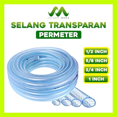 Jual Selang Air Benang Permeter Selang Transparan Bening Permeter