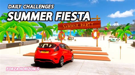 Forza Horizon Daily Challenges Summer Fiesta Visit The Summer Party