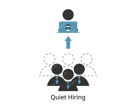 Premium Vector | Quiet hiring means hiring short term contractors to
