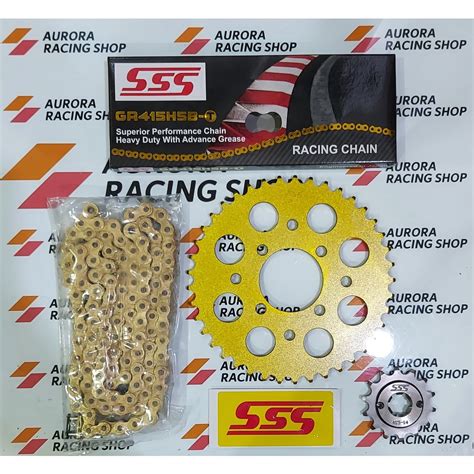 Jual GEAR SET SSS GOLD SATRIA FU 150 OLD NEW BARONG INJEKSI