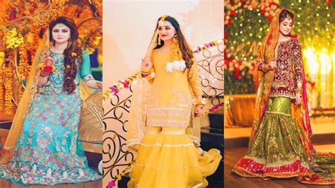 Mehndi Dresses For Bridal Ubtan Mayon Mehndi Dress Design For