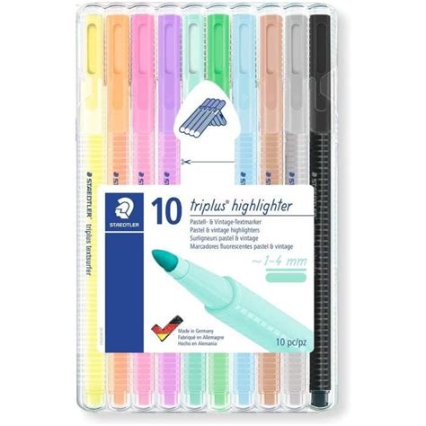 Staedtler Triplus Highlighter Feutres surligneurs pastel à pointe