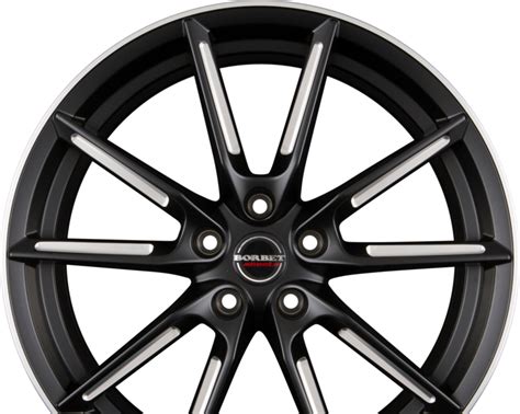 Borbet Lx Black Matt Spoke Rim Polished R20 W85 Pcd5x112 Et45 Dia571