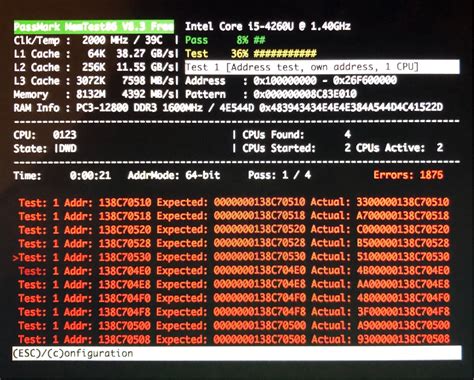 Memory Single Byte Memtest Errors Possible To Tell Which Ram Chip