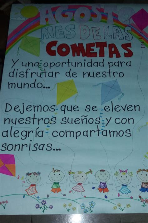 Cartelera Mes De La Cometa Cometas Carteleras Actividades En Clase