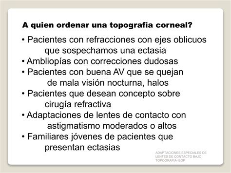 Interpretación básica de la Topografía Corneal PPT