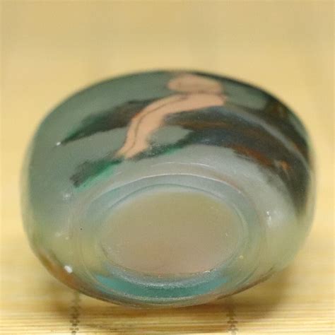 Chinese Old Peking Glass Inner Painted Body Art Naked Lady Snuff Bottle