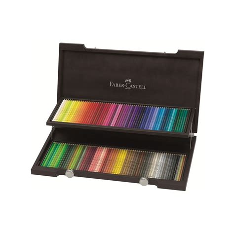 Faber Castell Polychromos Coffret En Bois 120 Crayons De Couleur