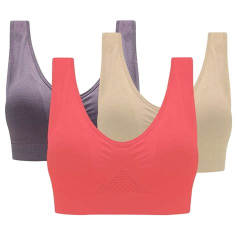 Fafwyp 3 Pack Plus Size Sports Bras For Women Large Bust High Impact Sports Bras High Support