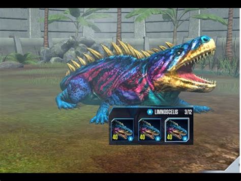 Limnoscelis Shape Max Level Ii Jurassic World The Game Ii Dinosaurs