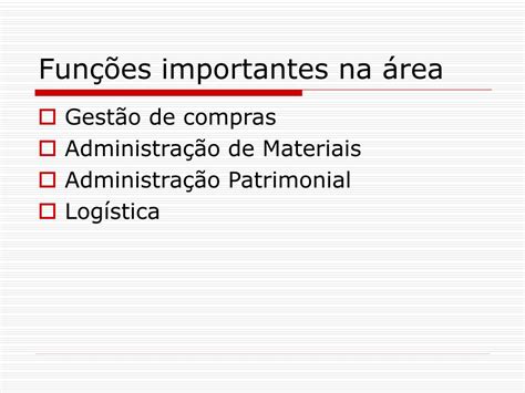 PPT Administração de Materiais e Recursos Patrimoniais PowerPoint