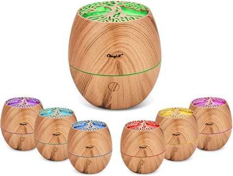 Ckeyin Mini Essential Oil Diffusers120ml Light Aromatherapy Diffuser