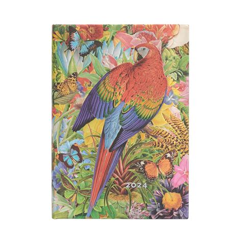 Kalendarz Paperblanks 2024 Tropical Garden Midi Tygodniowy HOR