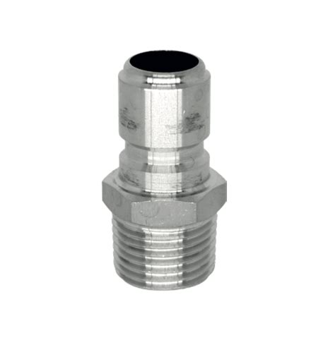 Engate Rápido Pino Rosca Macho 1 2 NPT Aço Inox 304 EZbrew