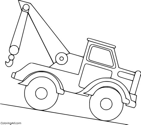 Simple Carry Deck Crane Coloring Page Coloringall The Best Porn Website