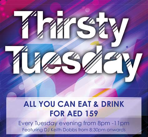 Thirsty Tuesday Promo Promolover