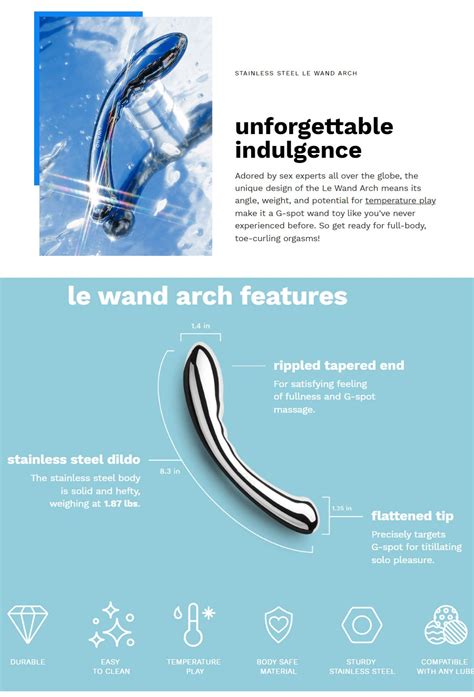 Le Wand Arch Dido Metal Gspot Dildo