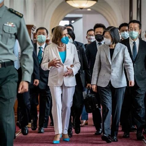 Us House Speaker Nancy Pelosi With Ms Tsai In Taipei In Early August