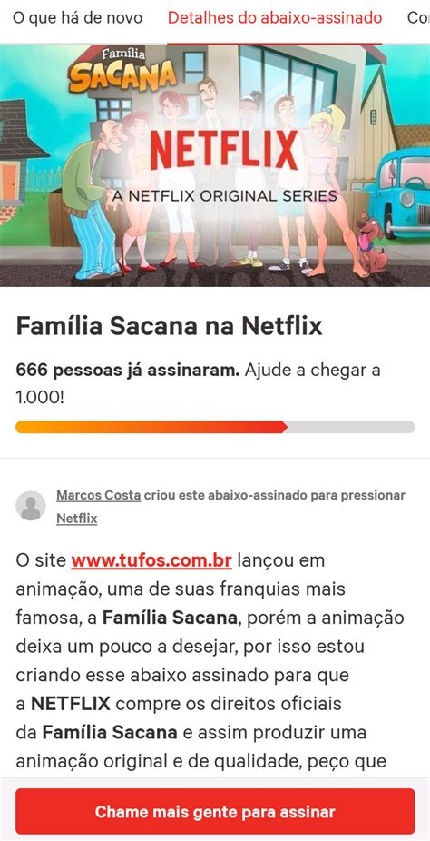 Abaixo Assinado · Família Sacana Na Netflix Brasil ·🕢 Entre No Maravilhoso Mundo Do 777 Super