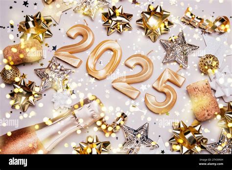 Holiday Background Happy New Year Numbers Of Year Made By