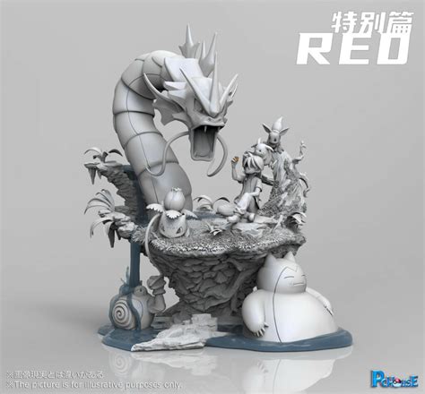 Pok Mon Red Resin Statue Von Pchouse Studio Handsomecake