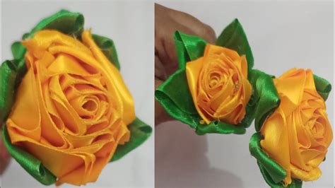 Satin Ribbon Flowers Diy Satin Ribbon Rose Flowers Satin Ribbon