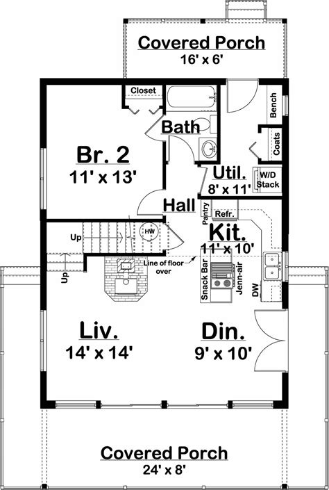 Two Bedroom Two Bathroom House Plans | 2 Bedroom House Plans