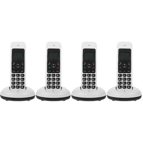 4 Set Cordless Phone, Cordless Home Phone with Caller ID/Call Waiting ...