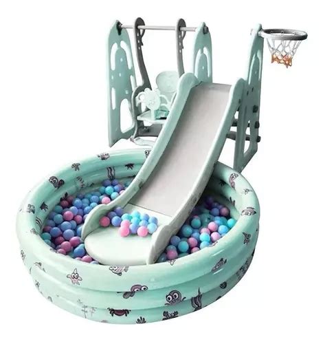 Brinquedo Playground Piscina De Bolinha Balanço Escorregador MercadoLivre