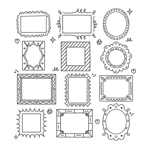 Free Vector Hand Drawn Doodle Frames Collection