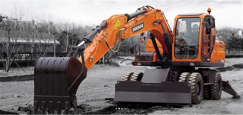 DX160W Excavadora Sobre Ruedas Doosan Mexico