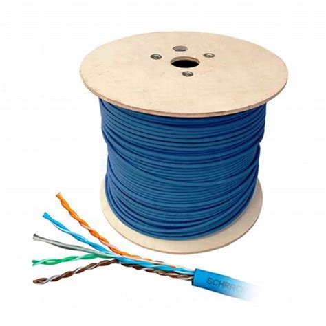 CABLE UTP INTERNO NORPHEL 4 24 AWG CAT 6 100 COBRE AZUL INFOMINGA