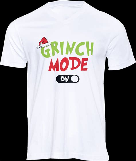 Grinch Mode Graphic T Shirt Unisex Christmas Shirt Holiday Etsy