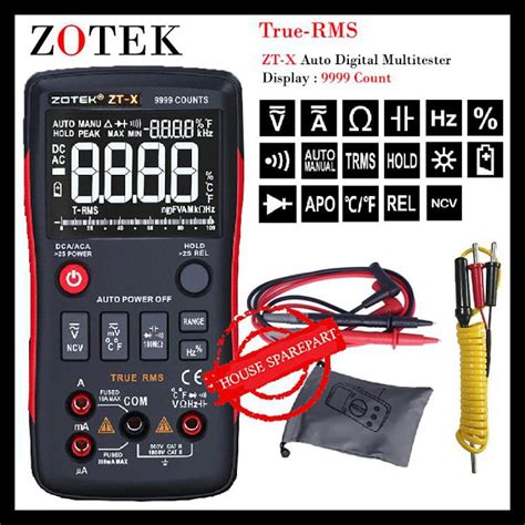 Jual Banting Harga Zotek Zt X Digital Multimeter Auto True Range Rms Ac