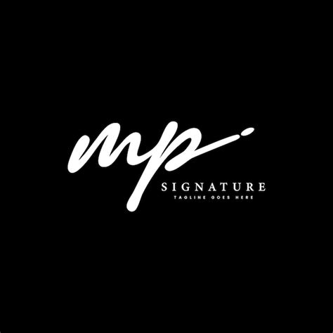 Premium Vector Mp Handwritten Signature Logo Vector Logo Template For