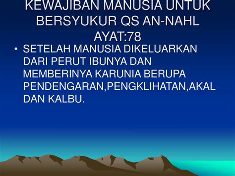 PPT PERANAN MANUSIA SEBAGAI KHALIFAH QS AL BAQARAH AYAT 30 PowerPoint